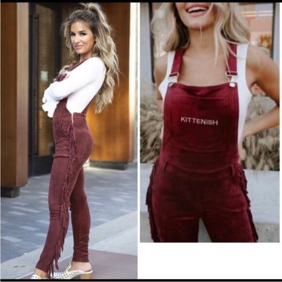 NWT Kittenish Overalls (size medium) - Picture 1 of 13
